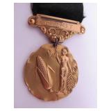 Antique Wright County 1st Place Corn Judging Medal & Mystic Workers Fraternal Medal