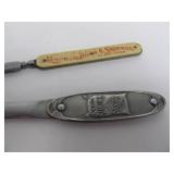 2 Antique Minneapolis & Saint Paul Advertising Letter Openers