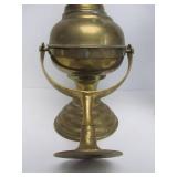 Pair of Vintage Sherwood Brass Maritime Style Gimbal Mount Lanterns