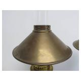 Pair of Vintage Sherwood Brass Maritime Style Gimbal Mount Lanterns