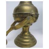 Pair of Vintage Sherwood Brass Maritime Style Gimbal Mount Lanterns