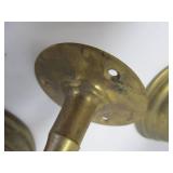 Pair of Vintage Sherwood Brass Maritime Style Gimbal Mount Lanterns
