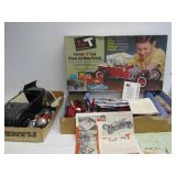2 Large Vintage Hot Rod Model Kits - Partially Built