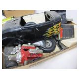 2 Large Vintage Hot Rod Model Kits - Partially Built