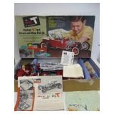 2 Large Vintage Hot Rod Model Kits - Partially Built