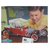 2 Large Vintage Hot Rod Model Kits - Partially Built