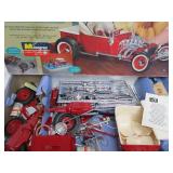 2 Large Vintage Hot Rod Model Kits - Partially Built