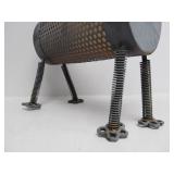 Metal Bouncing-Head Yard/Garden Dog Statue