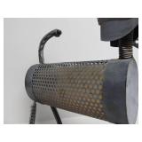 Metal Bouncing-Head Yard/Garden Dog Statue
