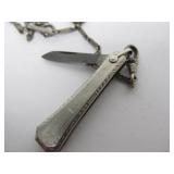 Group of Antique Victorian Pocket Knife Watch Fobs/Chains