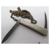 Group of Antique Victorian Pocket Knife Watch Fobs/Chains