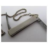 Group of Antique Victorian Pocket Knife Watch Fobs/Chains