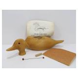 Unpainted Vintage Wooden Duck Decoy