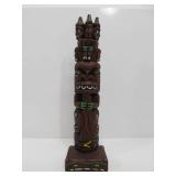 Vintage Alaskan Carved Totem by Creed Totems "Three Wise Men"