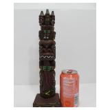 Vintage Alaskan Carved Totem by Creed Totems "Three Wise Men"