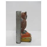 Antique Wise Old Owl Bookend Coin Bank