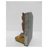 Antique Wise Old Owl Bookend Coin Bank