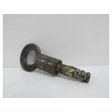 Early Antique Iron Barrel Padlock & Key