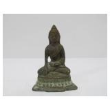 4 Small Vintage Metal Buddha Figures