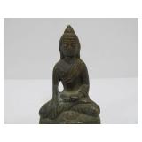 4 Small Vintage Metal Buddha Figures