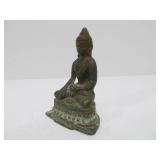 4 Small Vintage Metal Buddha Figures