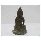 4 Small Vintage Metal Buddha Figures