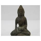 4 Small Vintage Metal Buddha Figures