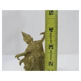 4 Small Vintage Metal Buddha Figures