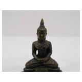 4 Small Vintage Metal Buddha Figures