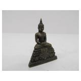 4 Small Vintage Metal Buddha Figures