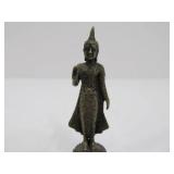 4 Small Vintage Metal Buddha Figures