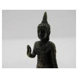 4 Small Vintage Metal Buddha Figures