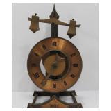 Vintage Buco Swiss Baumann Wooden Gear Clock