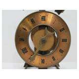 Vintage Buco Swiss Baumann Wooden Gear Clock