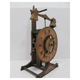 Vintage Buco Swiss Baumann Wooden Gear Clock