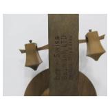 Vintage Buco Swiss Baumann Wooden Gear Clock