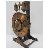Vintage Buco Swiss Baumann Wooden Gear Clock