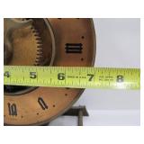 Vintage Buco Swiss Baumann Wooden Gear Clock