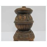 Antique Cast Iron Potbelly Stove Coin Bank