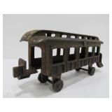 Original Antique Cast Iron Toy Trolley Car