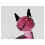 Pair of Hand Made MURANO Art Class Cats
