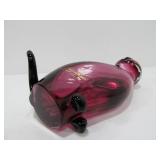 Pair of Hand Made MURANO Art Class Cats