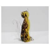 Pair of Hand Made MURANO Art Class Cats
