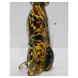 Pair of Hand Made MURANO Art Class Cats
