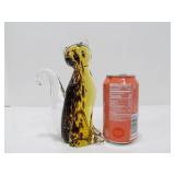 Pair of Hand Made MURANO Art Class Cats