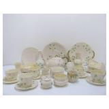 Collection of BELLEEK Shamrock China