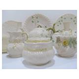 Collection of BELLEEK Shamrock China