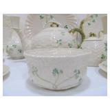 Collection of BELLEEK Shamrock China