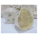 Collection of BELLEEK Shamrock China