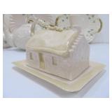 Collection of BELLEEK Shamrock China